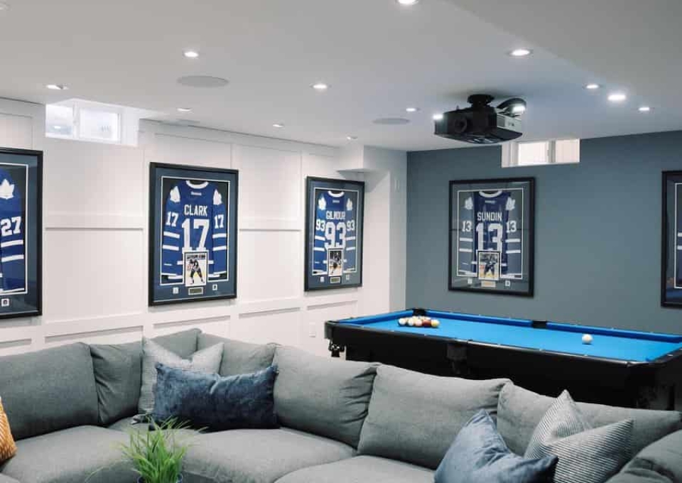 Man Cave Finished Basement Ideas Belyndacheninteriors