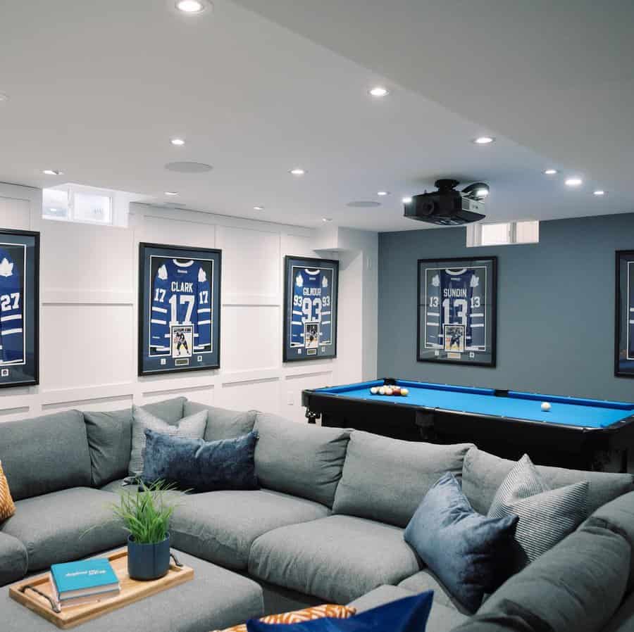 Man Cave Finished Basement Ideas Belyndacheninteriors