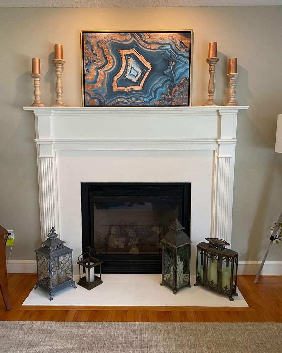 Mantel Fireplace Wall Ideas Thomasmachinteriors