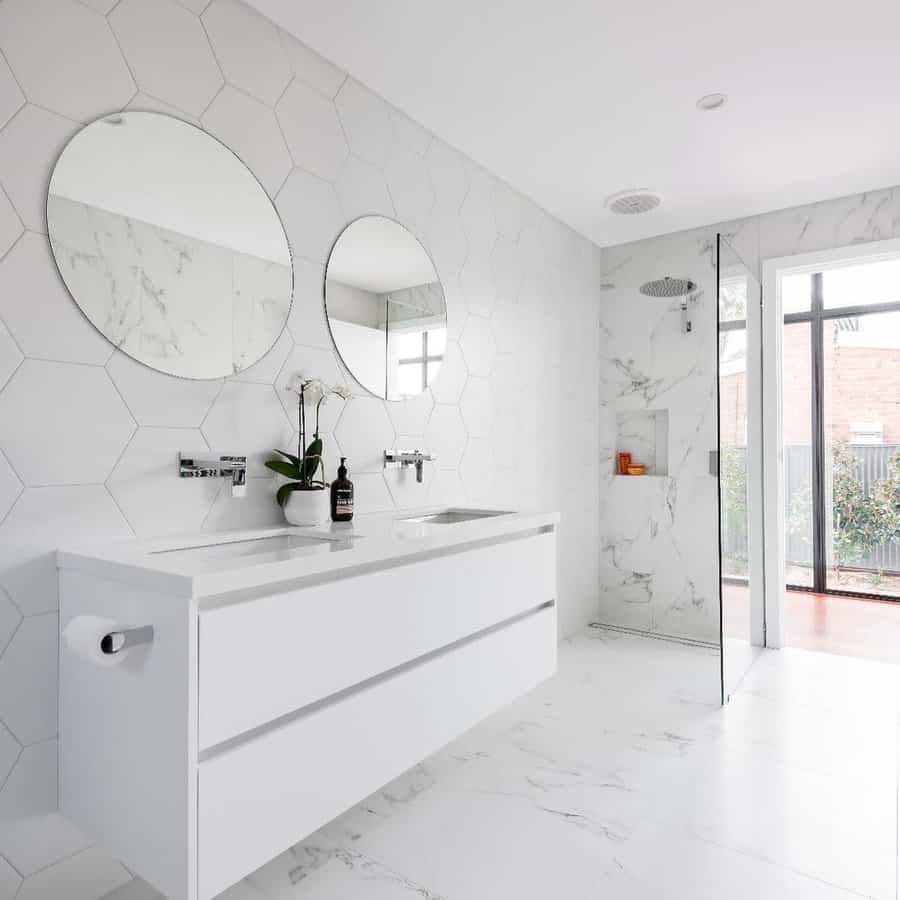 Marble Bathroom Flooring Ideas Studio Elliott