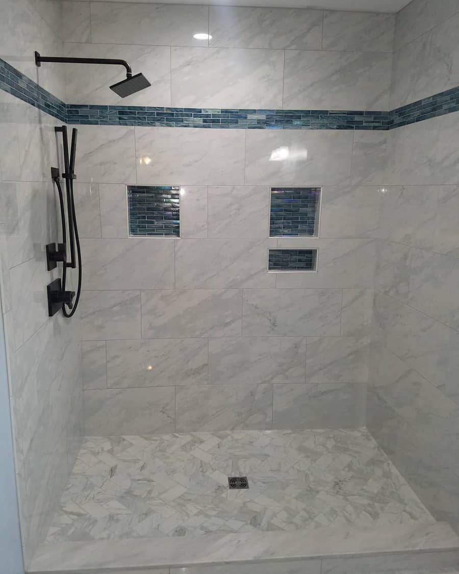 Master Bathroom Shower Ideas Straight Line Tile Va