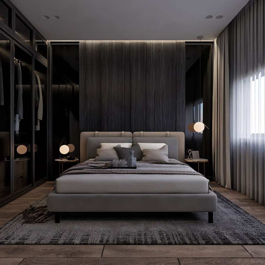 Master Black Bedroom Ideas Via Design