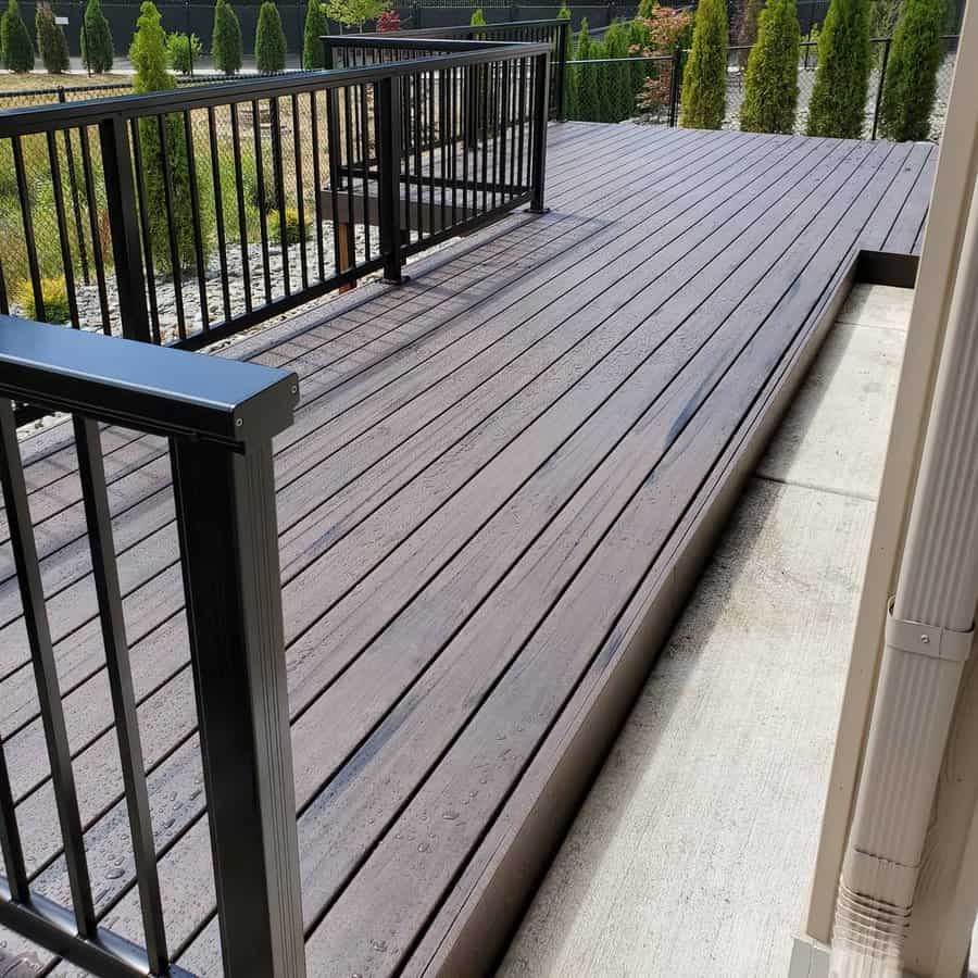 Metal Deck Railing Ideas Backyard Timber