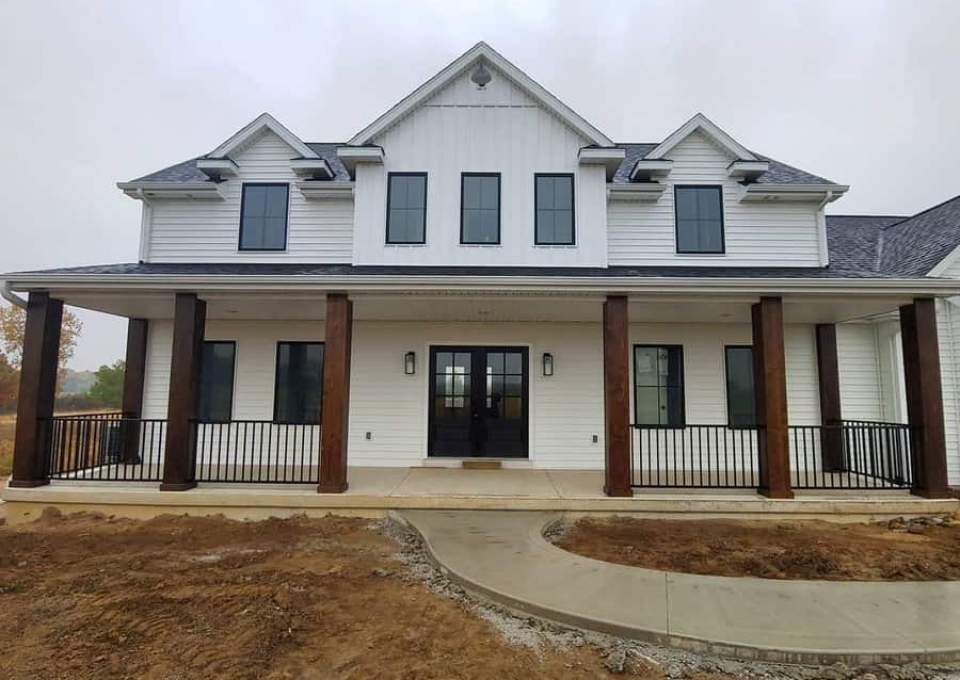 Metal Front Porch Railing Ideas Mcduffee Modernfarmhouse