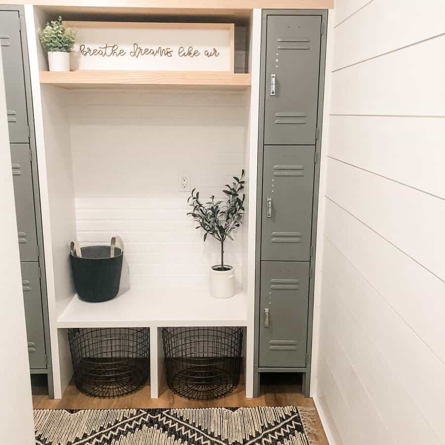 Metal Mudroom Storage Ideas Projectcreatehomebase