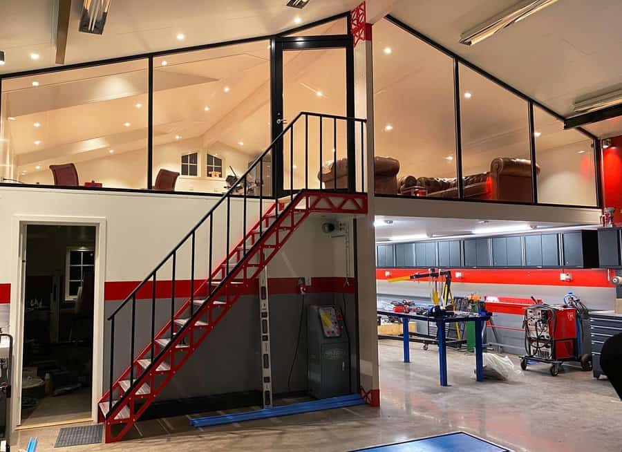 Mezzanine Garage Man Cave Ideas Garageinredning Se