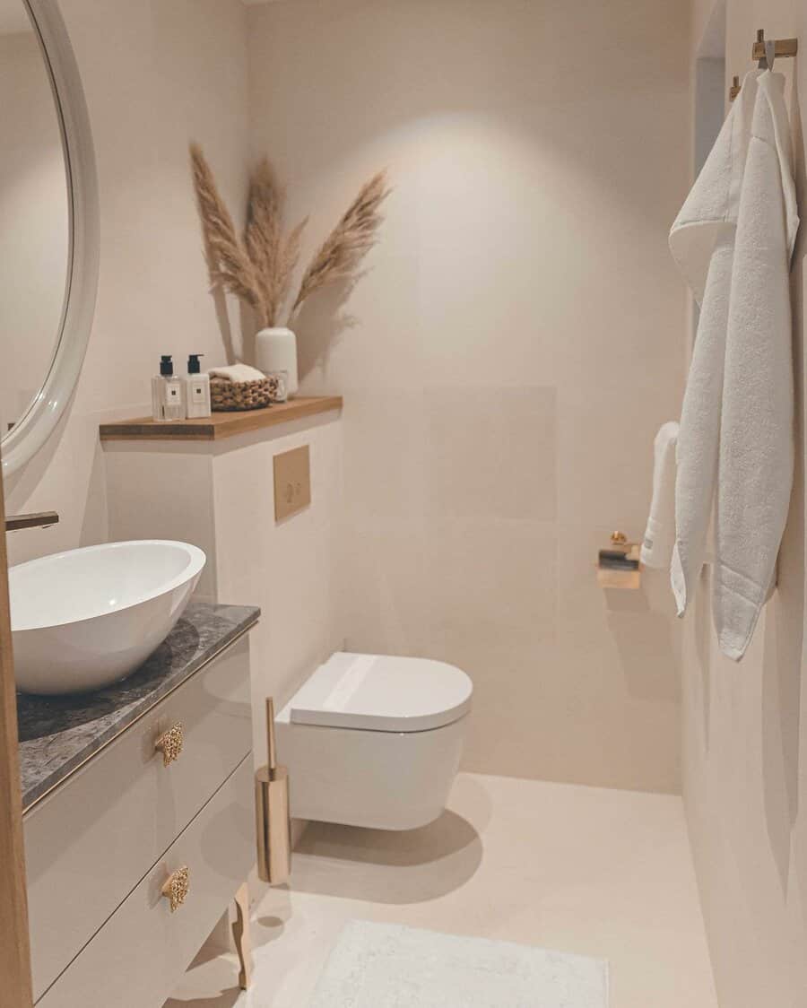 Minimalist Beige Bathroom Ideas Ourhometour