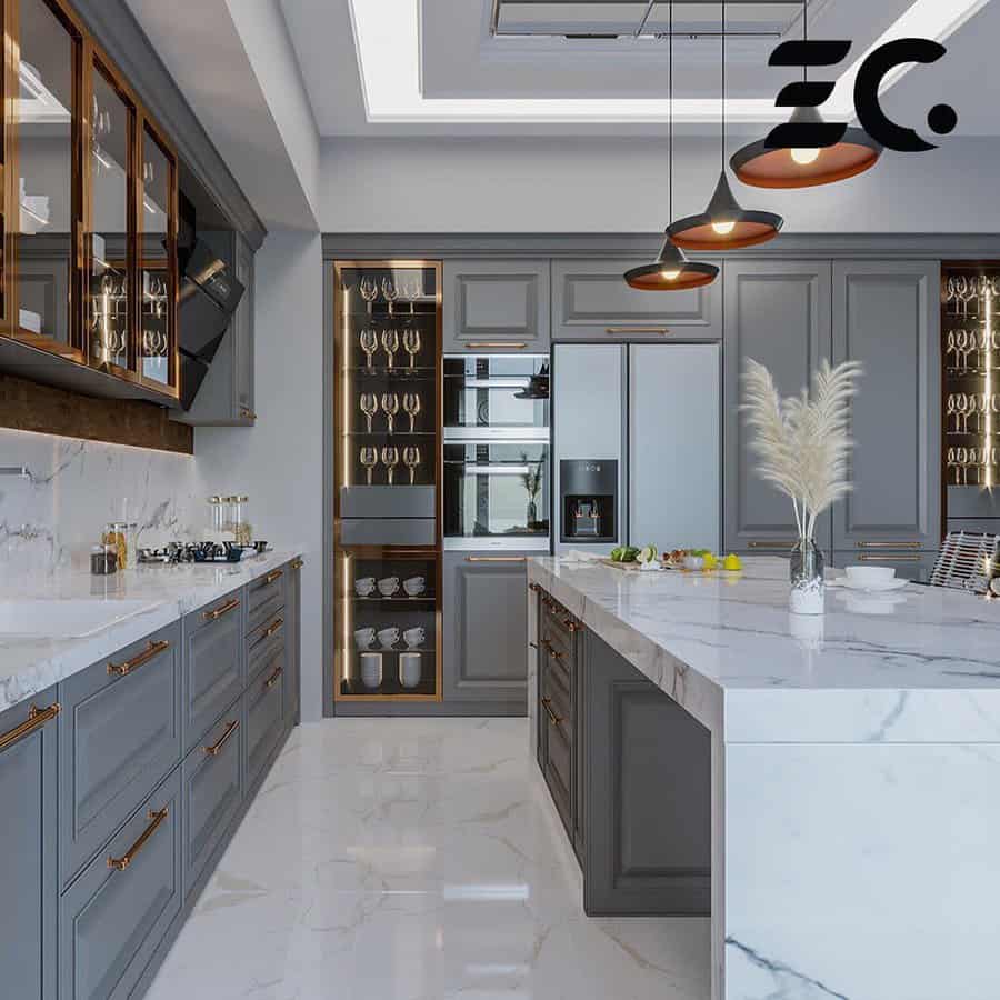 Modern Gray Kitchen Ideas Ecicmimarlikofisi