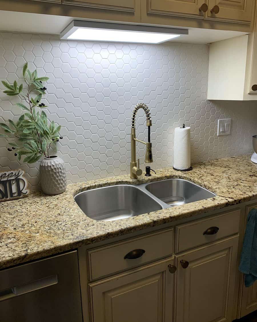 Mosaic White Kitchen Backsplash Ideas Woodworks