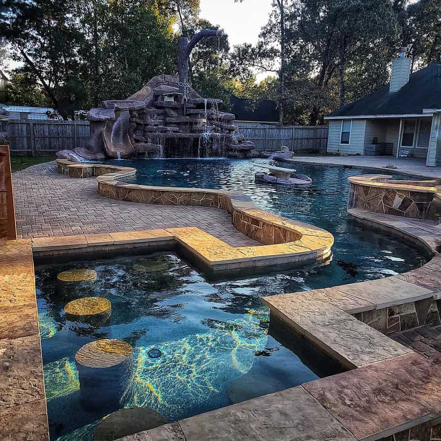 Natural Stone Pool Coping Ideas Limitlessdesignbuild