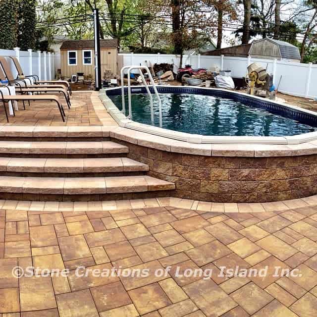 Natural Stone Pool Coping Ideas Stonecreationsoflongisland