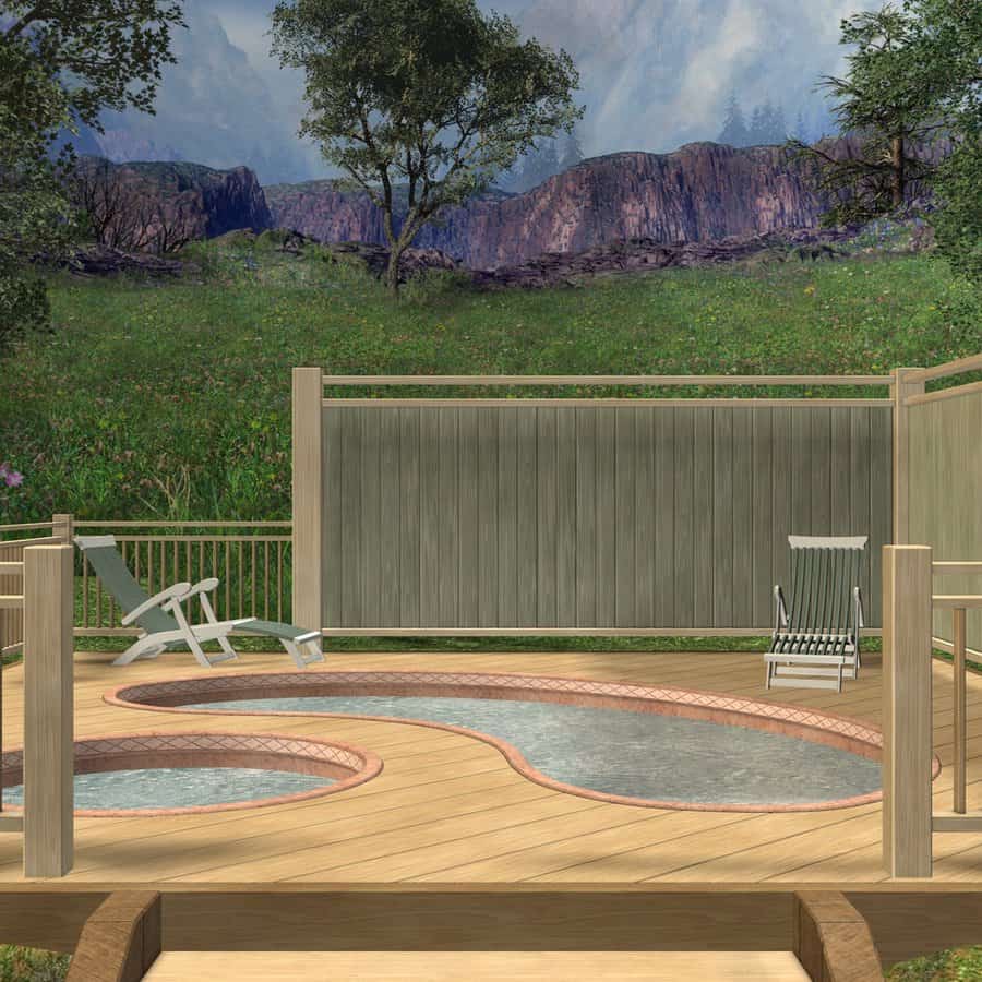 Nature View Hot Tub Deck Ideas