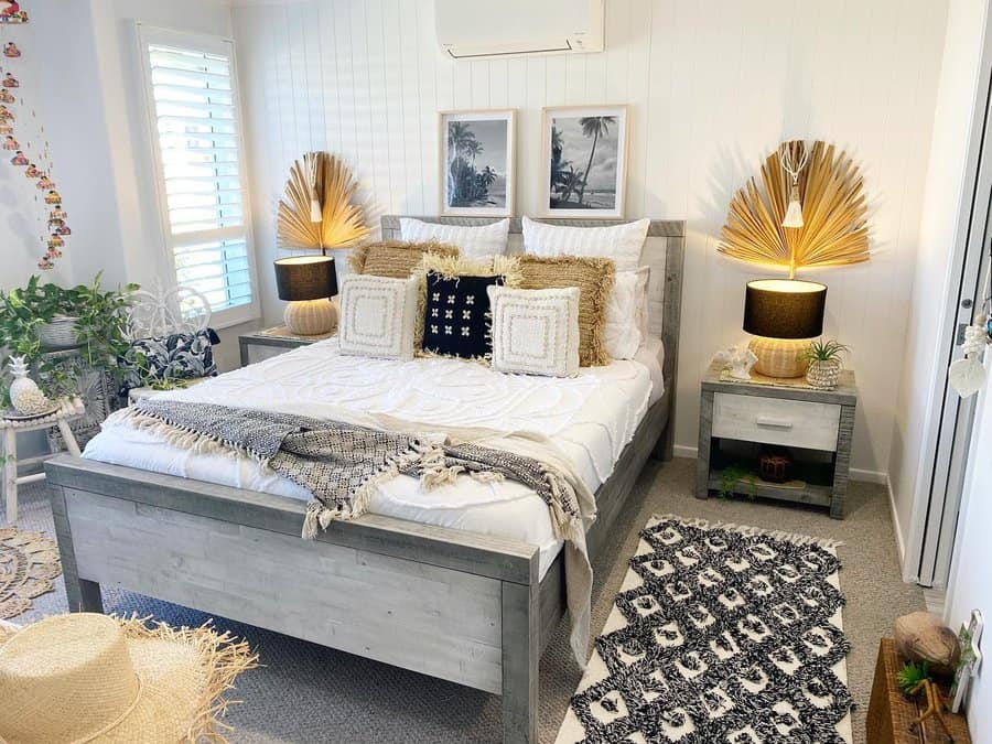 Neutral Boho Bedroom Ideas Shalls Coastal Palm House