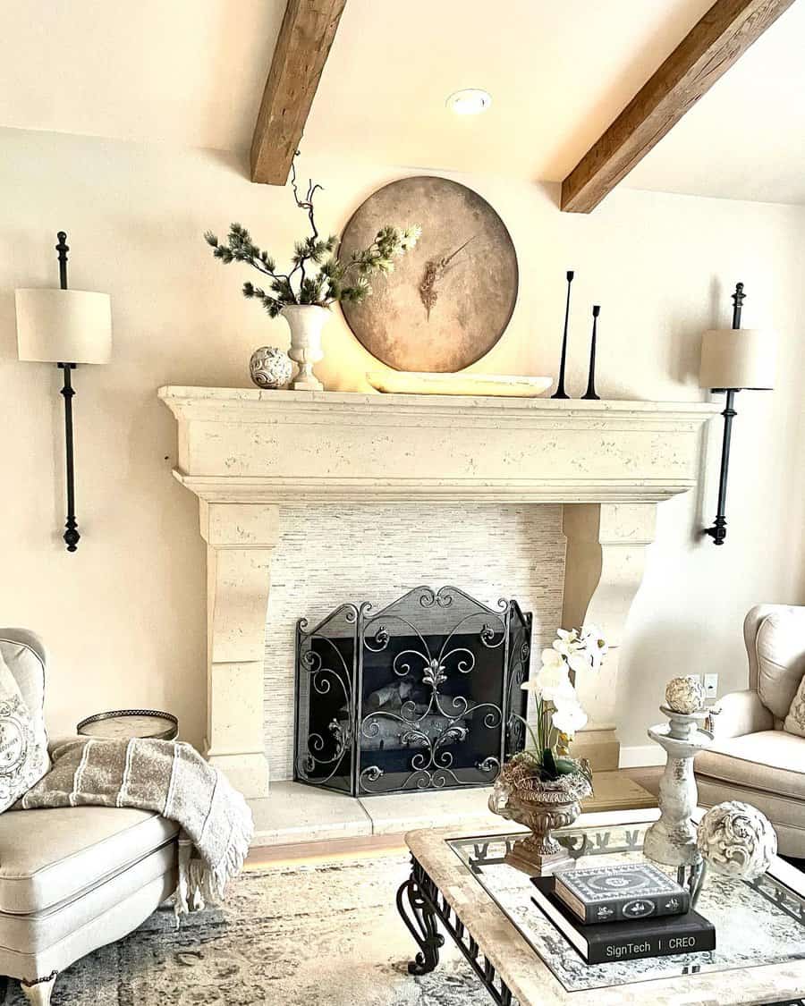 Neutral Fireplace Decor Ideas Artisanalvintagehome