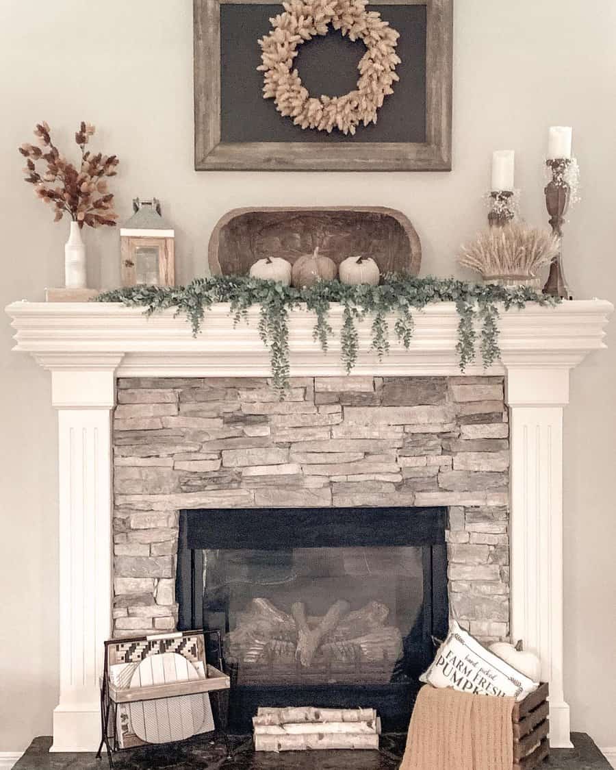 Neutral Fireplace Decor Ideas Creativedecorbyrhonda