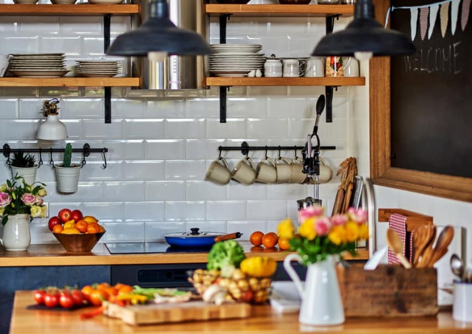 Open Shelving Rustic Kitchen Ideas