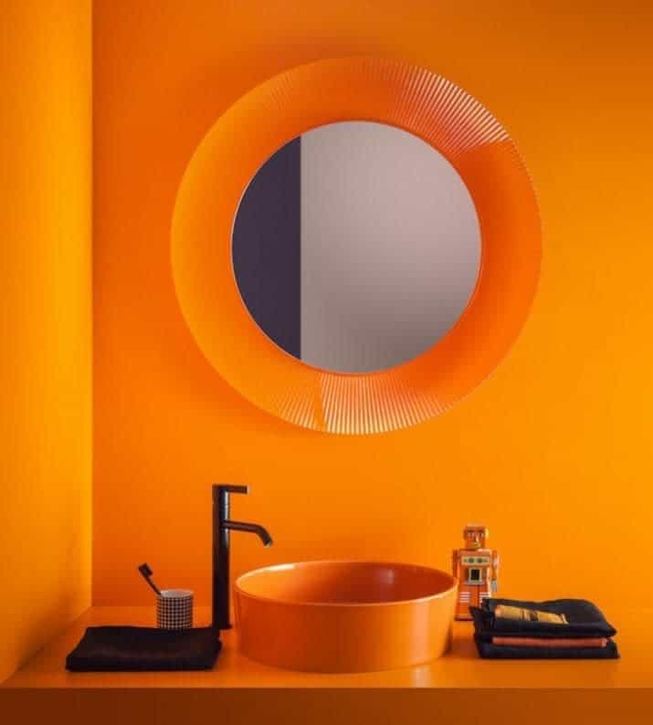 Orange Bathroom Paint Ideas Crokaert Peter