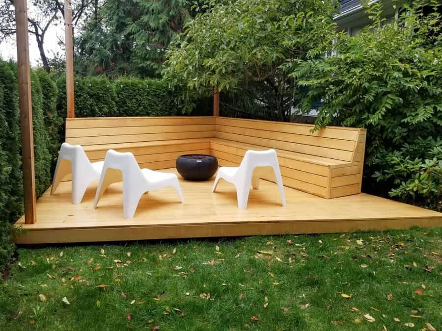 Outdoor Deck Bench Ideas Insideout Designbuild