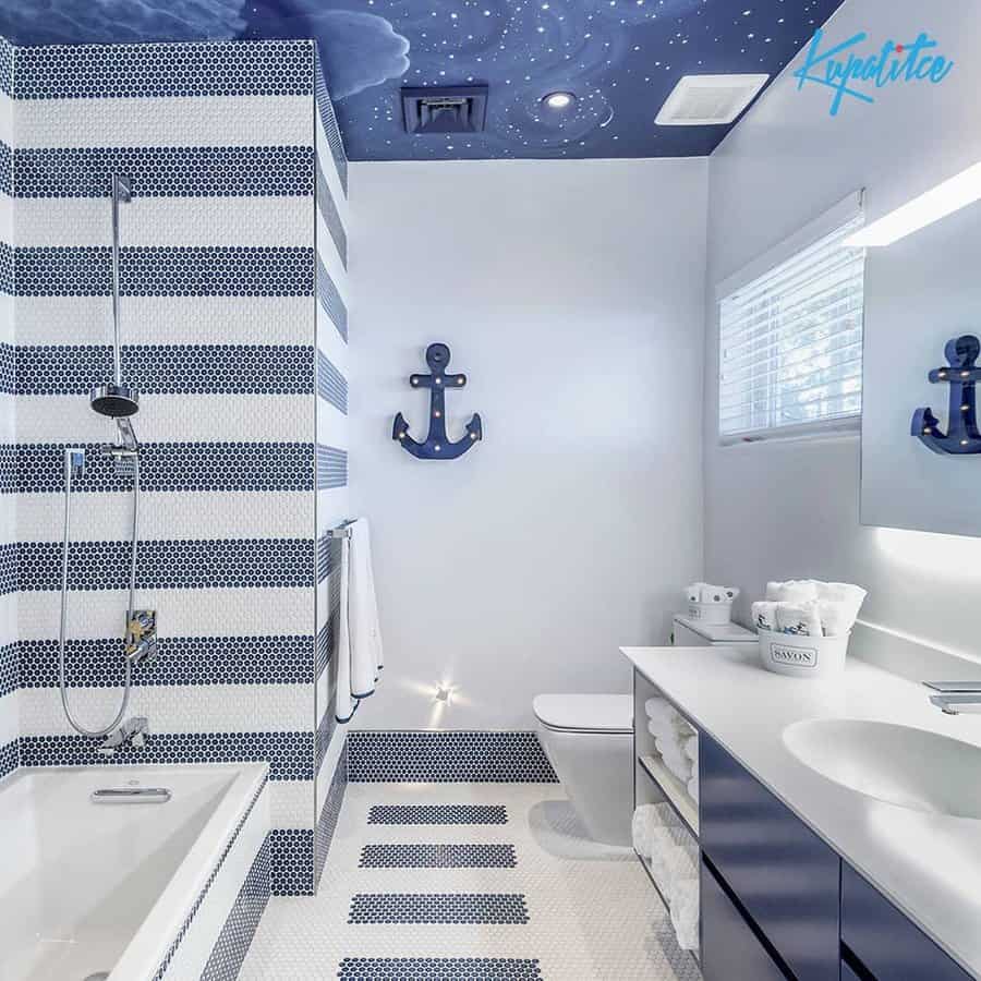 Painted Bathroom Ceiling Ideas Kupatilce