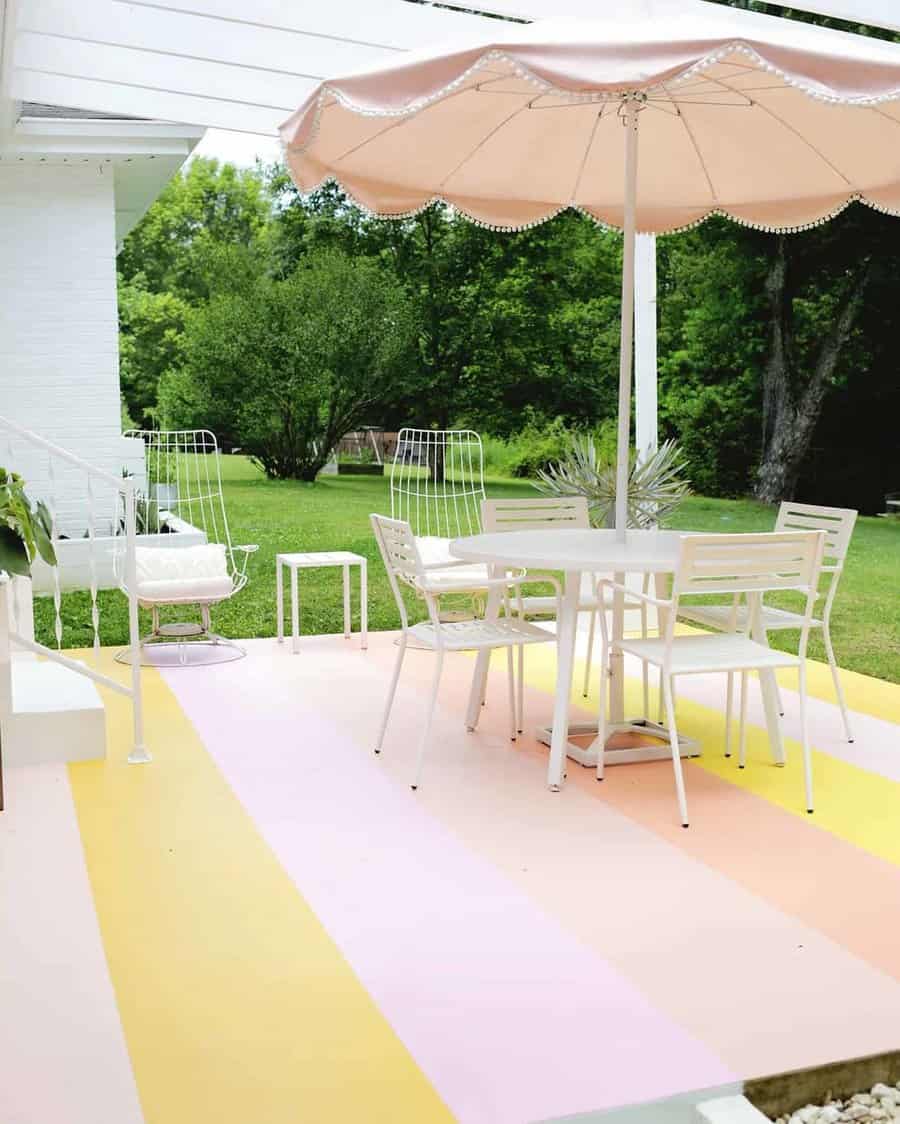 Painted Patio Floor Ideas Abeautifulmess