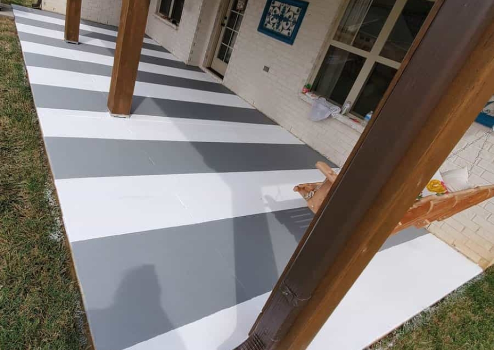 Painted Patio Floor Ideas Emily Scott