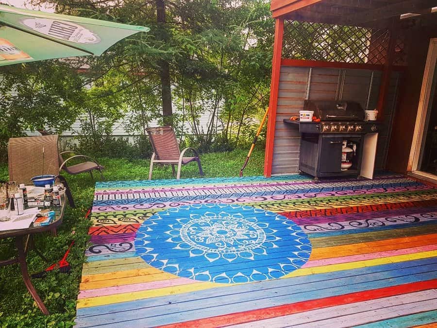 Painted Patio Floor Ideas Rose Child