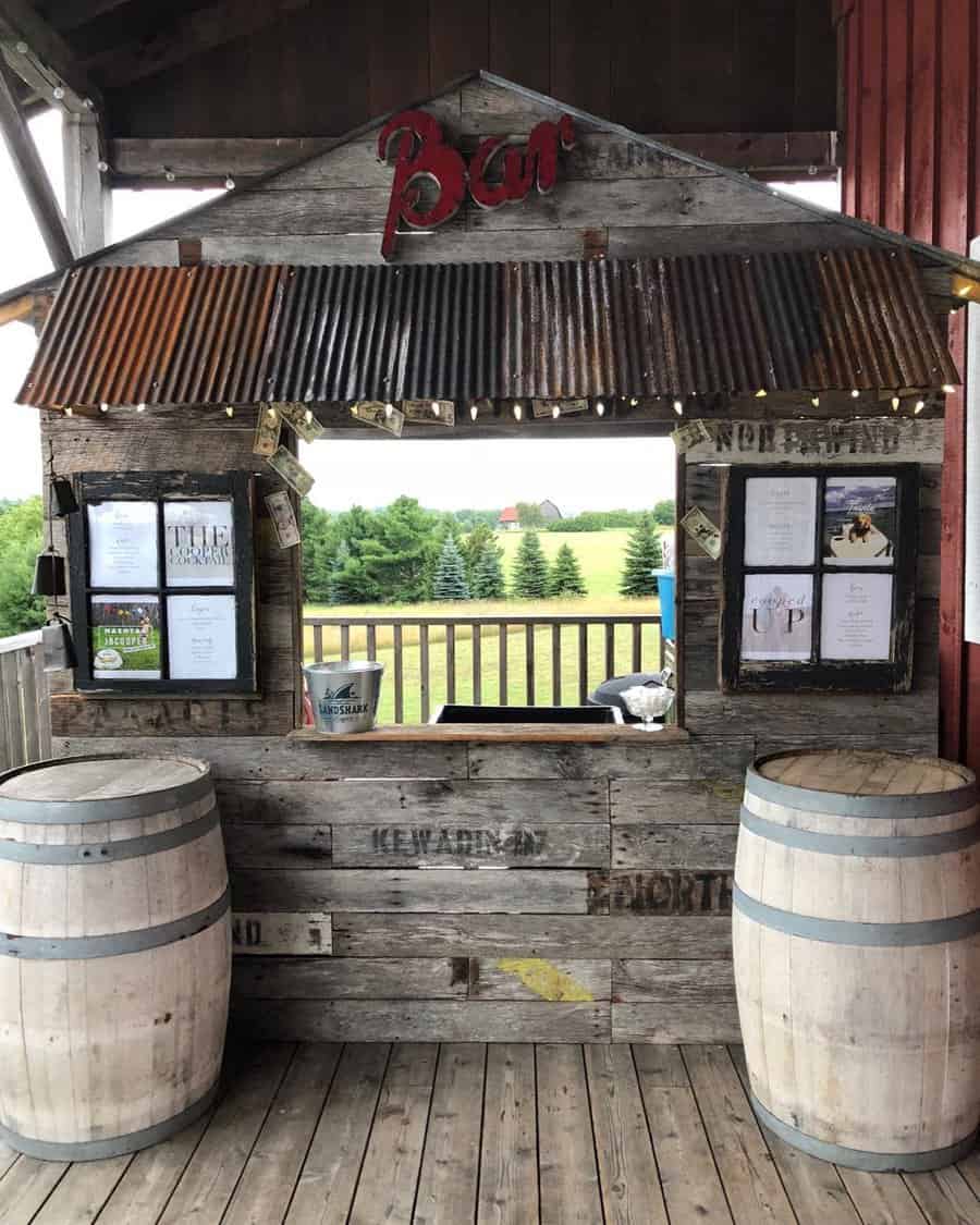 Pallet Backyard Bar Ideas Amykatedesigns