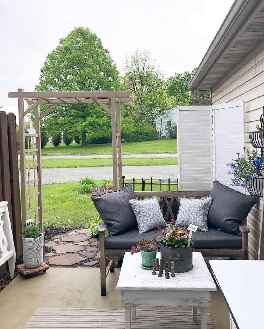 Patio Arbor Ideas Funsizevintagehome