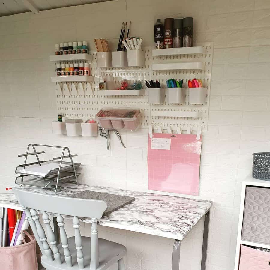 Peg Board Craft Storage Ideas Lillieandme