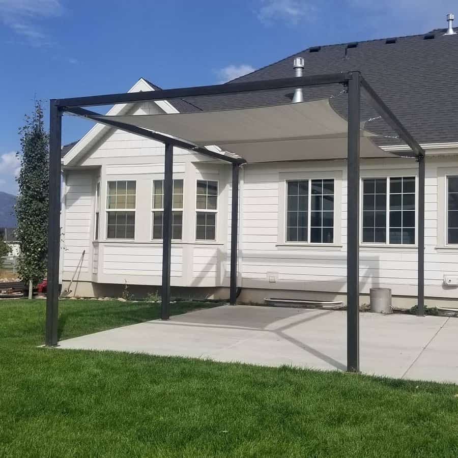 Pergola Shade Sail Ideas Wasatchmetalwerx