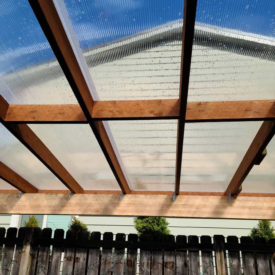 Plastic Roofing Inexpensive Patio Shade Ideas Teresabliving