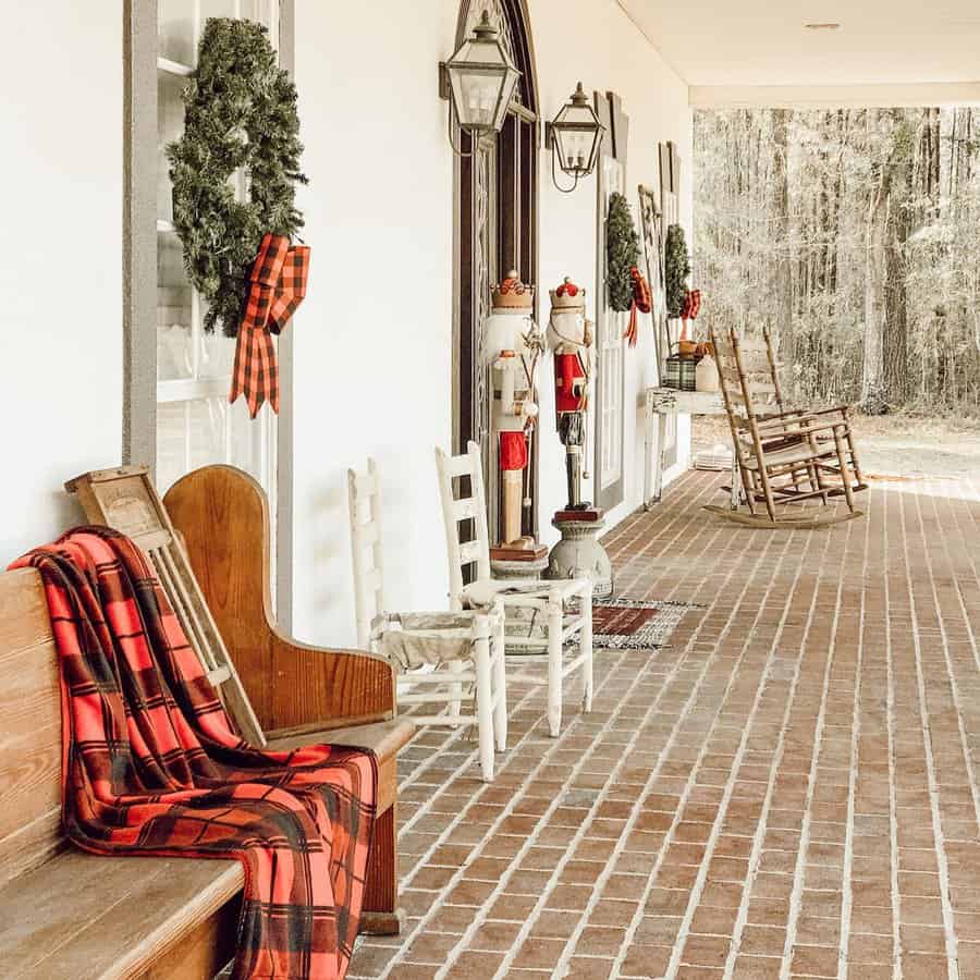 Porch Christmas Decorating Ideas Mockingbirdnest