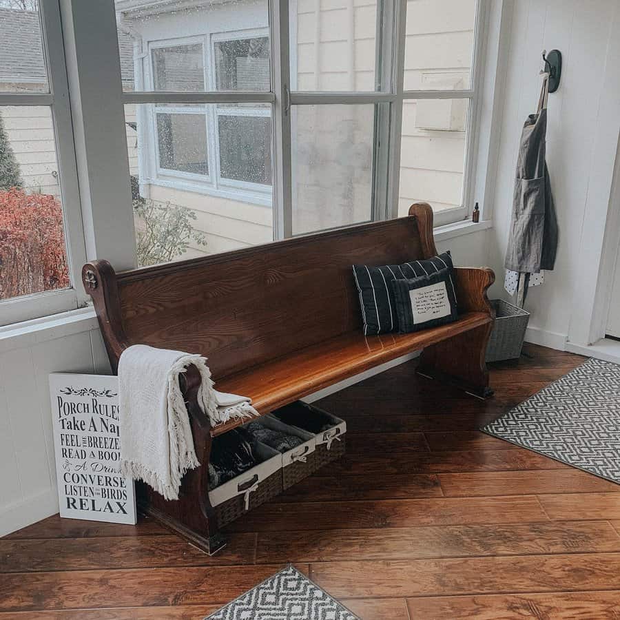 Porch Deck Bench Ideas Journeying Oils