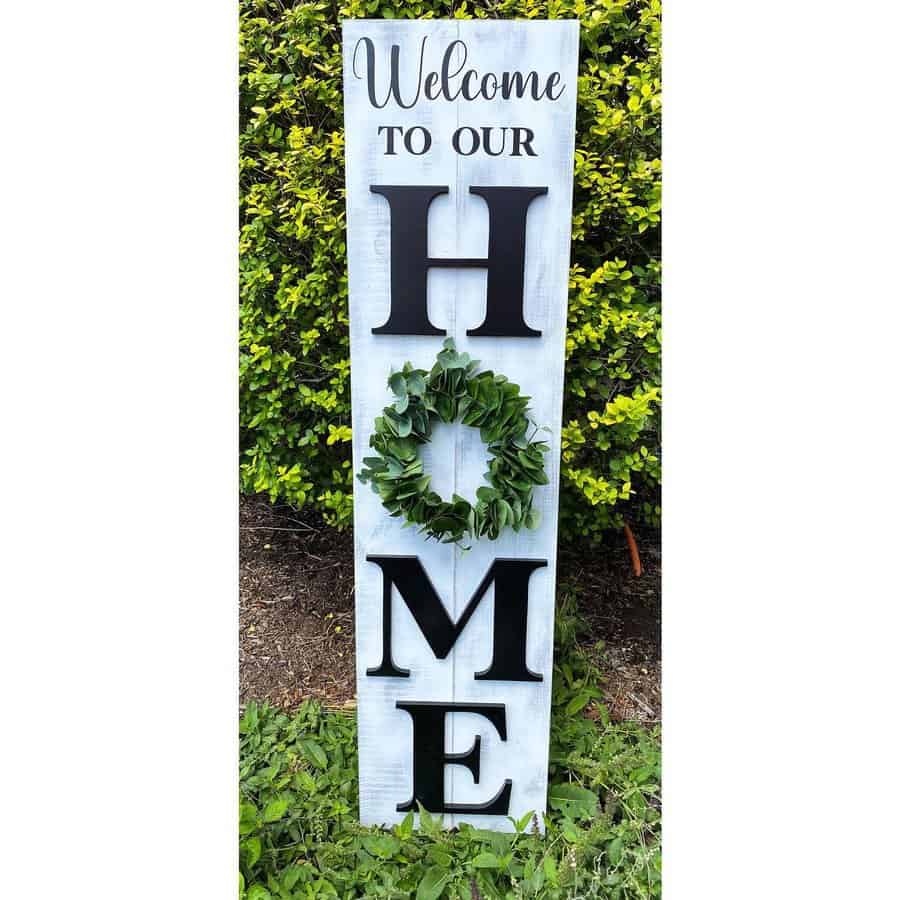 Porch Welcome Sign Ideas Richly Crafted