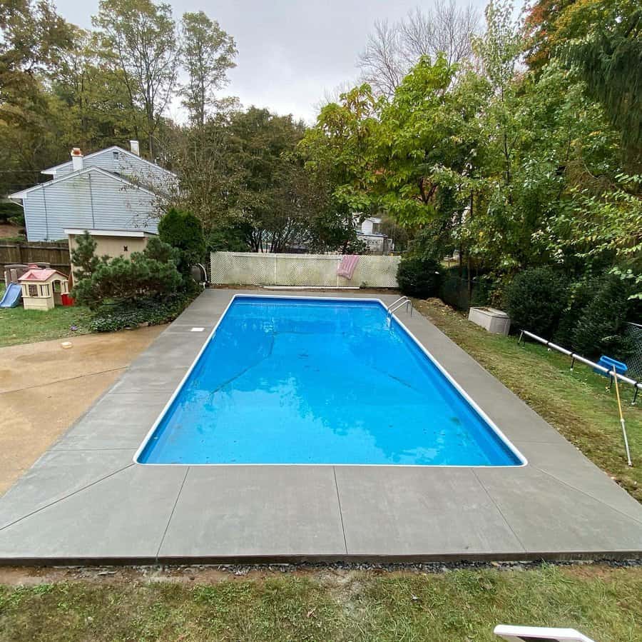 Poured In Concrete Pool Coping Ideas Santonio