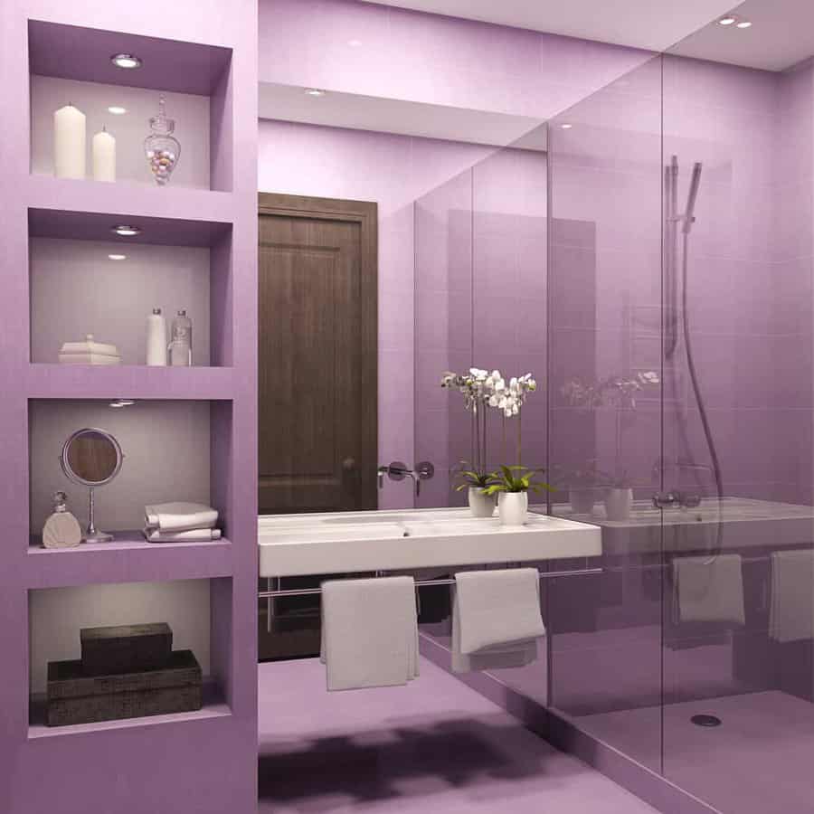 Purple Bathroom Paint Ideas