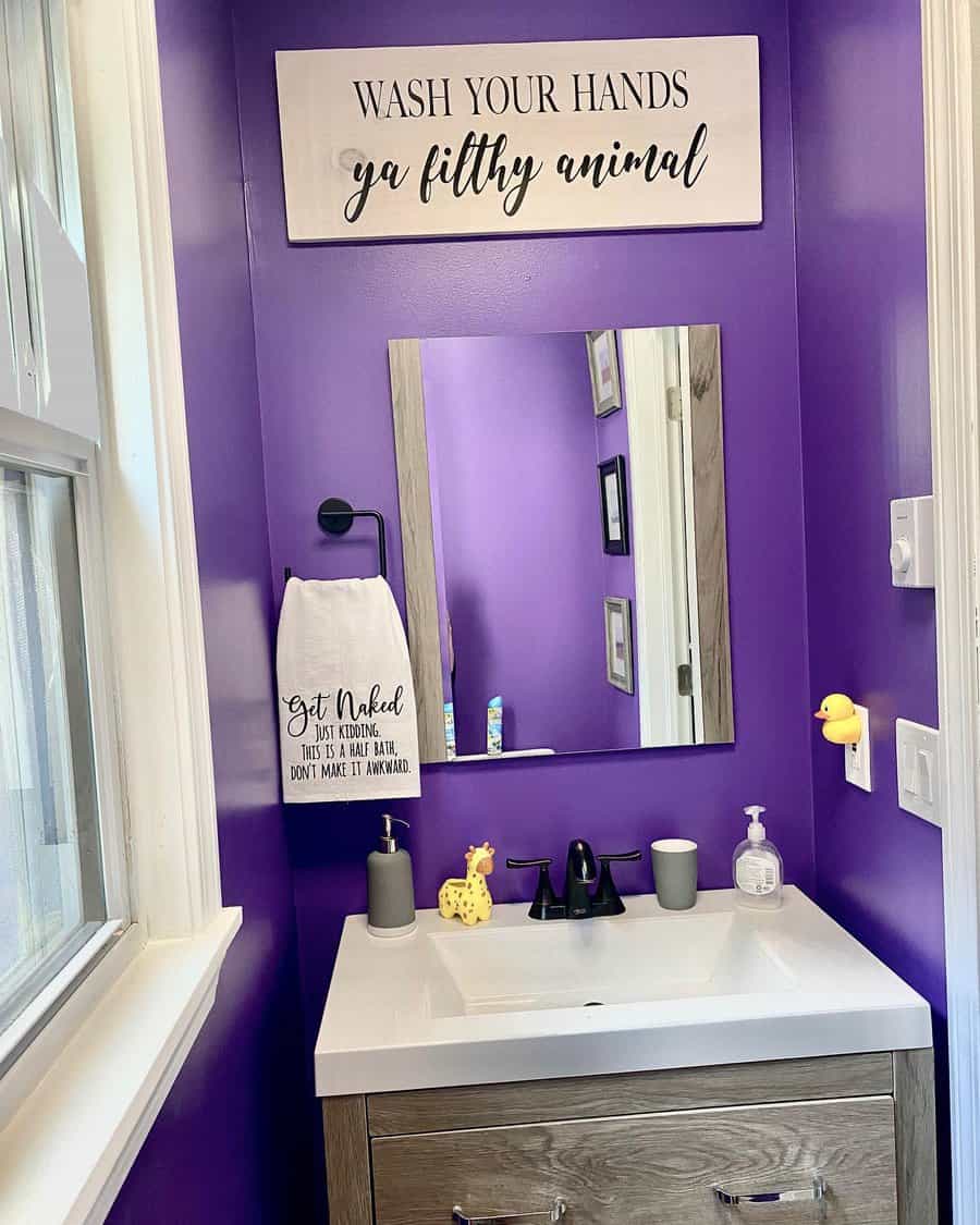 Purple Bathroom Paint Ideas Sarahh