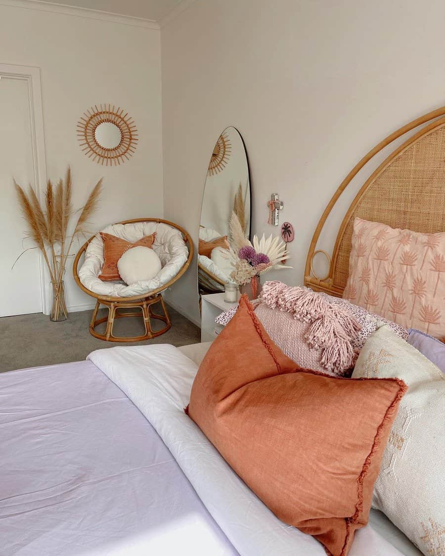 Rattan Boho Bedroom Ideas Simteriorsandesign