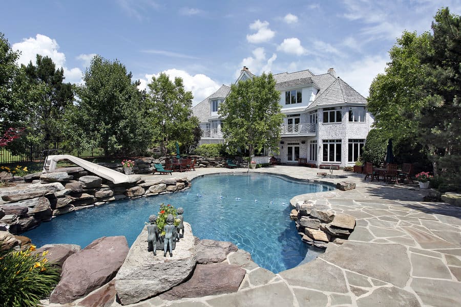 River Rock Pool Landscaping Ideas