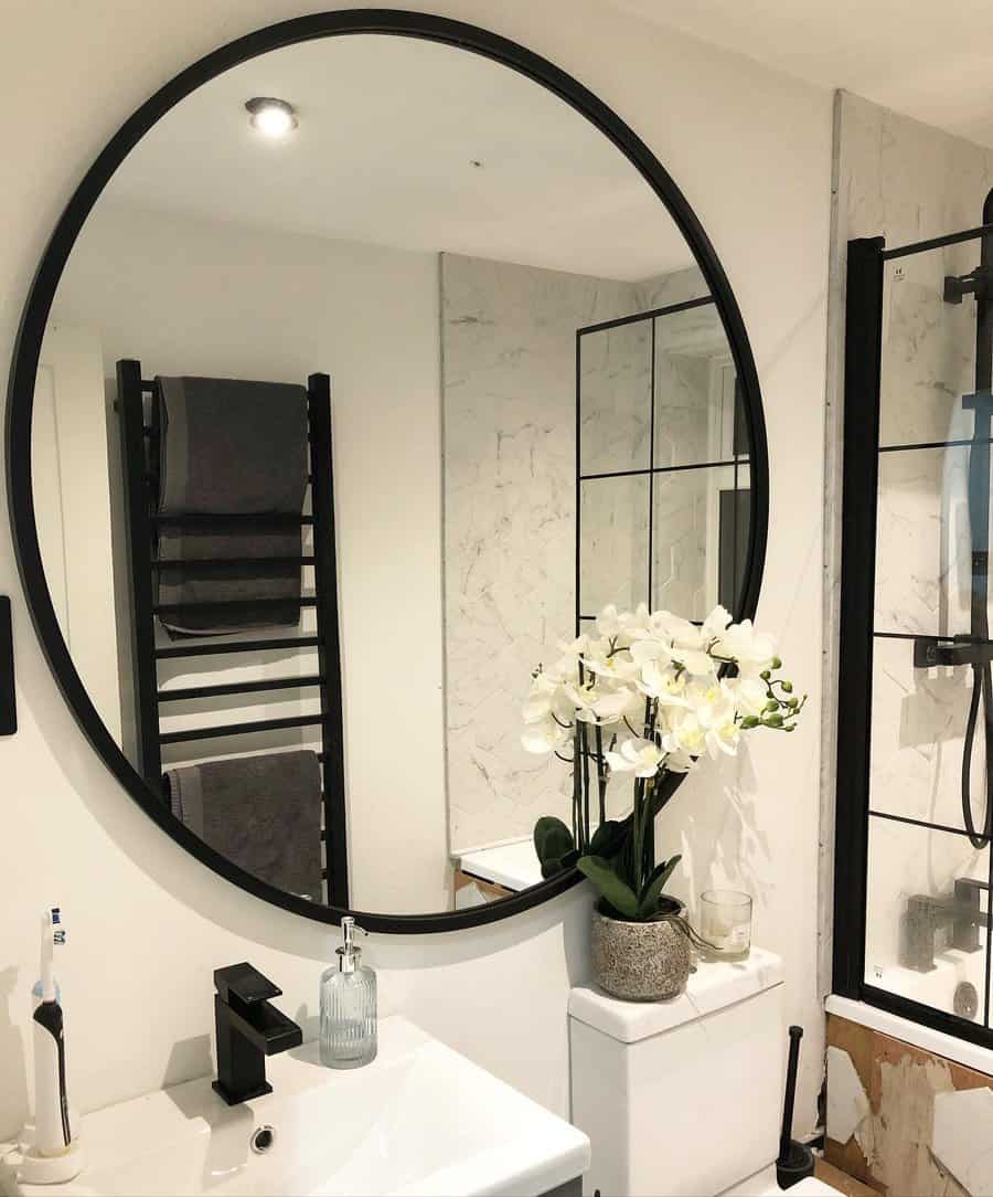 Round Bathroom Mirror Ideas A Little Fix