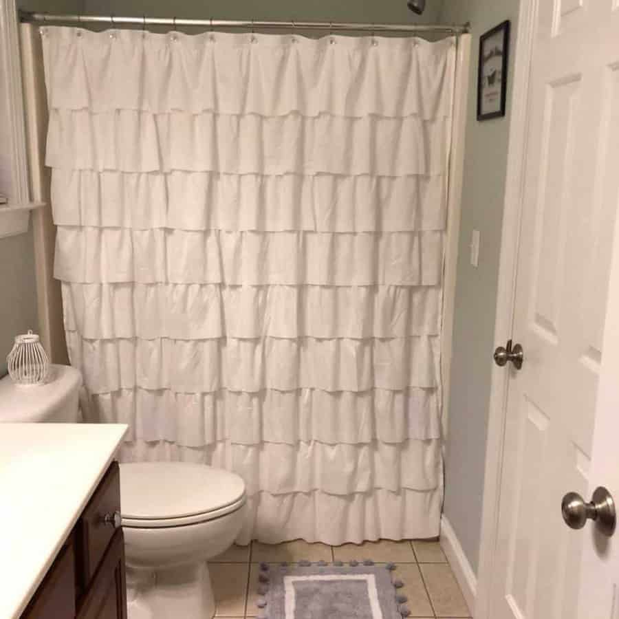 Ruffled Shower Curtain Ideas Lifeofasmalltownblonde