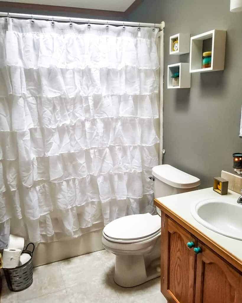 Ruffled Shower Curtain Ideas Lifeonelderave