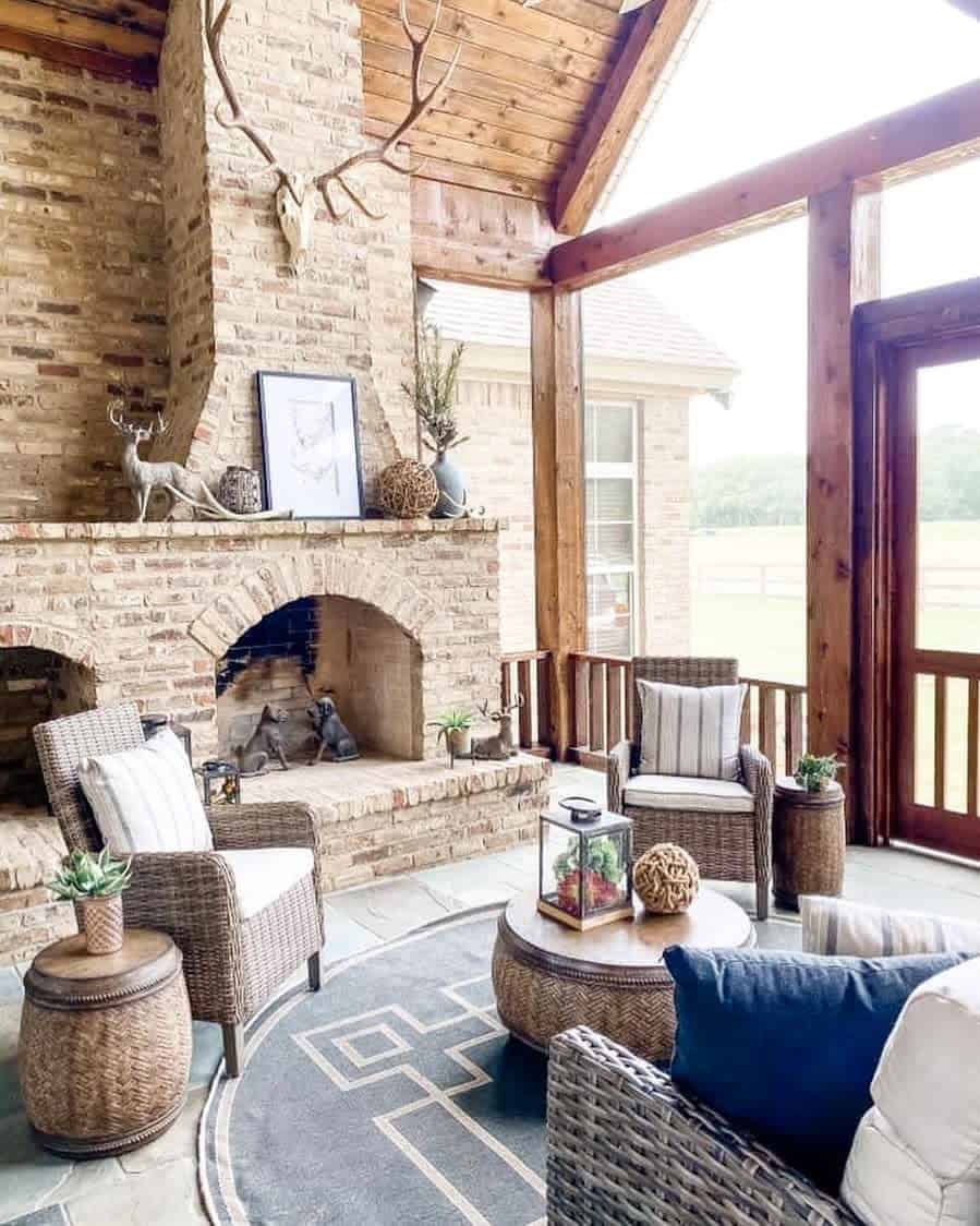 Rustic Back Porch Ideas Stricklandinteriors