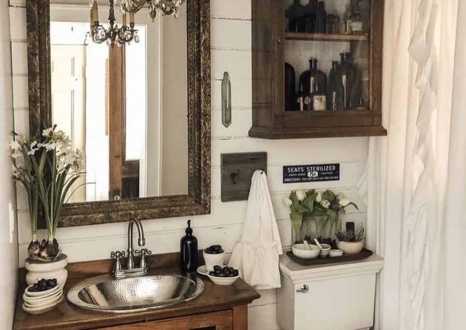 Rustic Bathroom Lighting Ideas Farmhouseranch