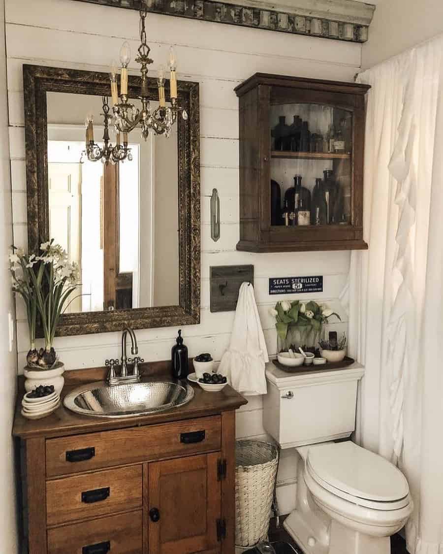 Rustic Bathroom Lighting Ideas Farmhouseranch