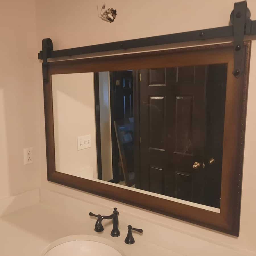 Rustic Bathroom Mirror Ideas Tjpearce