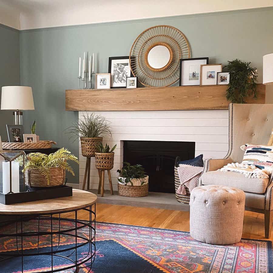 Rustic Fireplace Decor Ideas Akrenovate