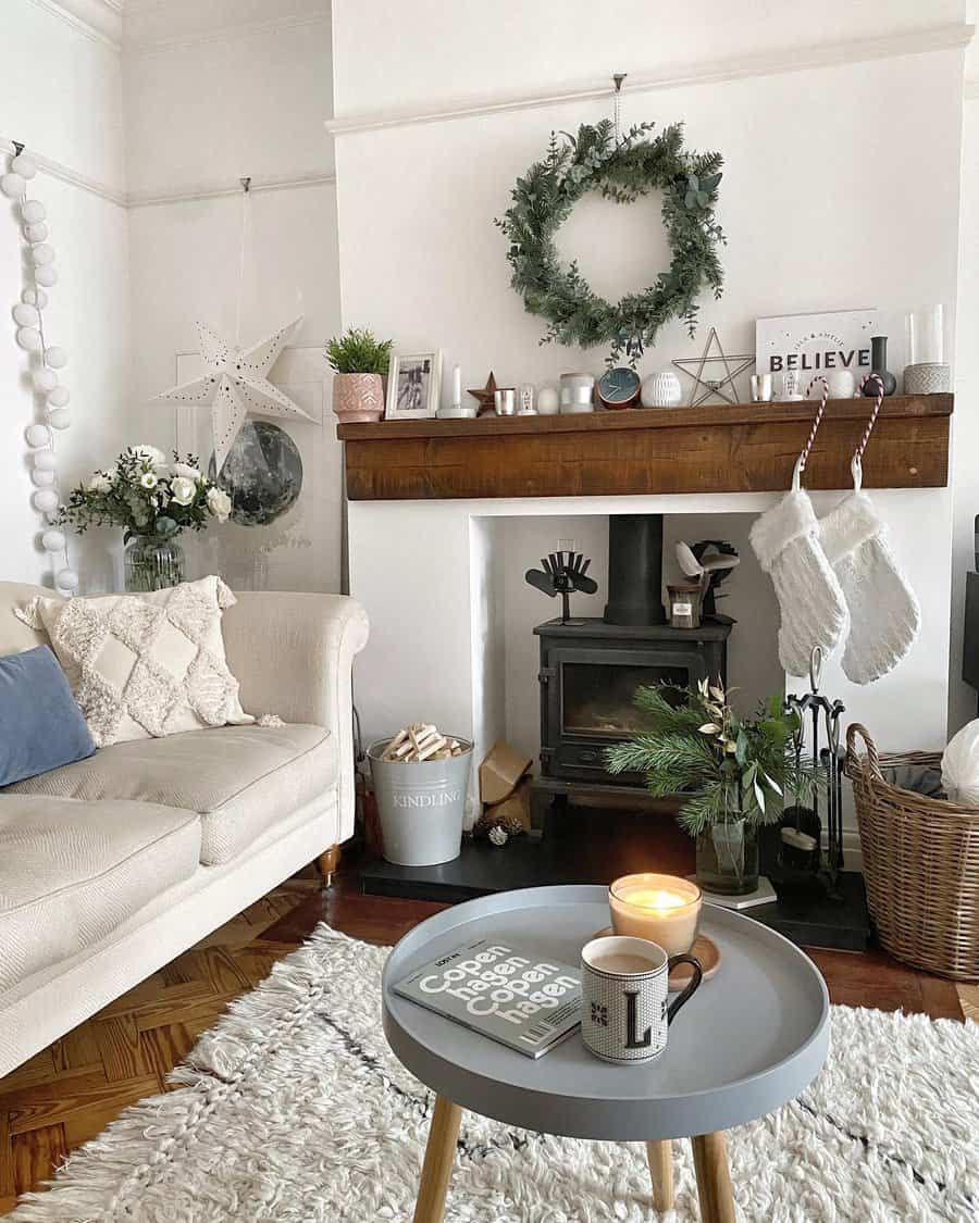 Rustic Fireplace Decor Ideas Lindyandcohome