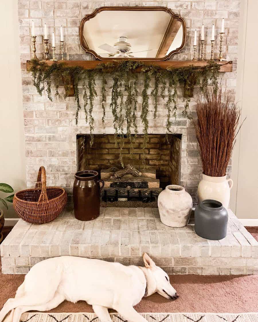 Rustic Fireplace Decor Ideas Lolispretendfarmhouse