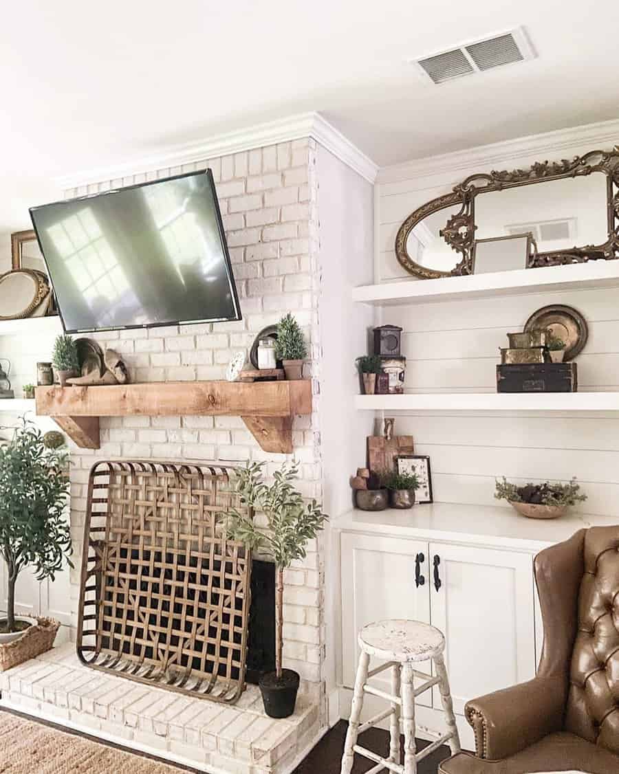 Rustic Fireplace Decor Ideas Mygeorgianfarmhouse